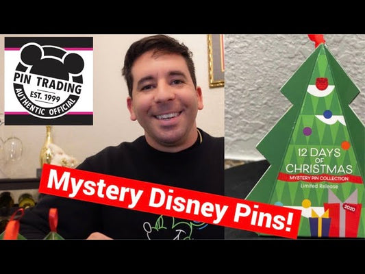 12 DAYS OF CHRISTMAS Mystery Disney Pin Unboxing!