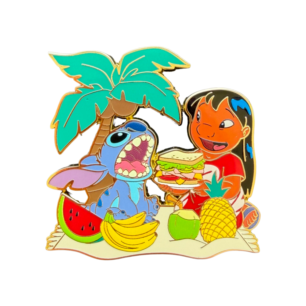 Lilo & Stitch Beach Picnic Disney Pin
