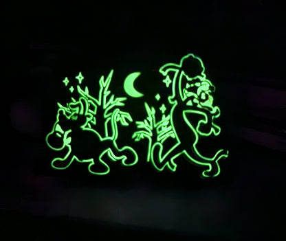 Pluto & Goofy Halloween Glow in the Dark Pin