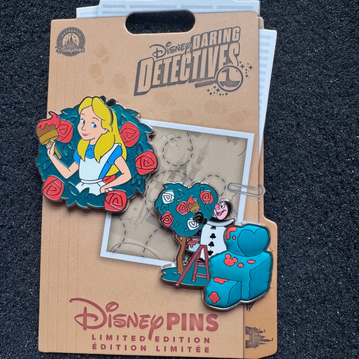 Alice in Wonderland Daring Detectives Pin Set