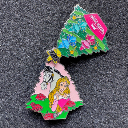 Aurora & Samson Saratoga Springs Resort Christmas Tree Hinged Pre-Production Pin