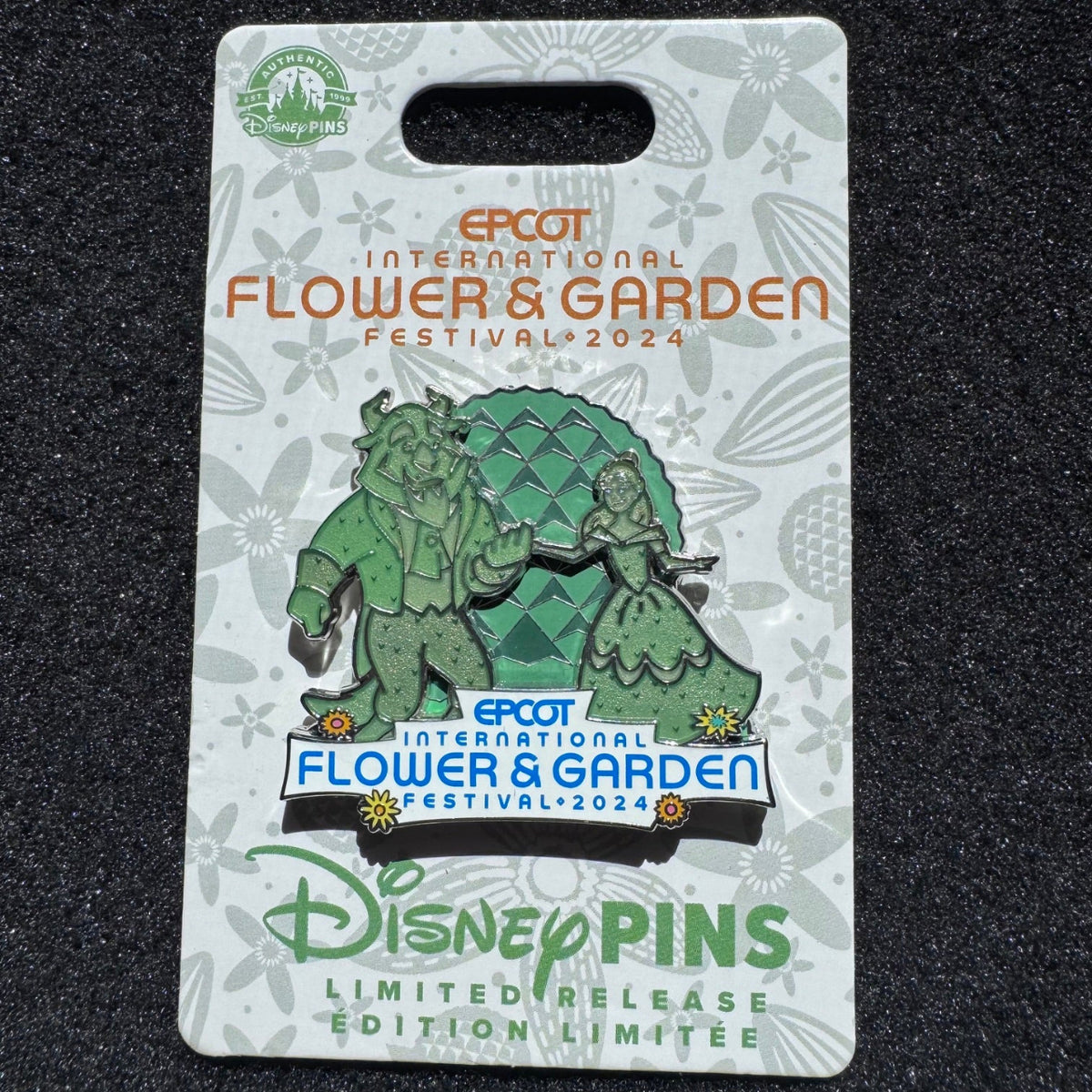 Beauty and the Beast Topiary EPCOT Flower and Garden Festival Pin