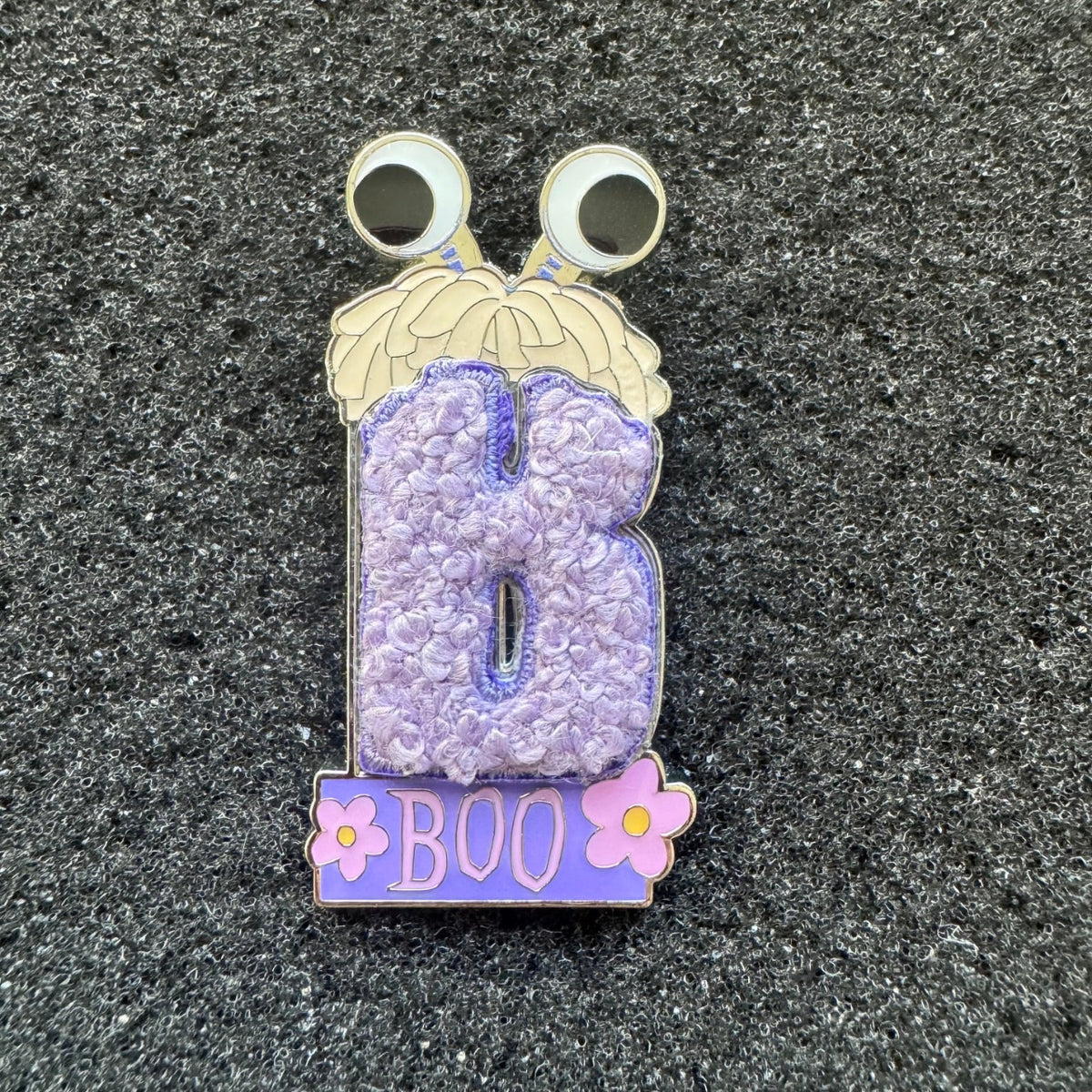 Boo Monsters Inc Letter Patches Pin