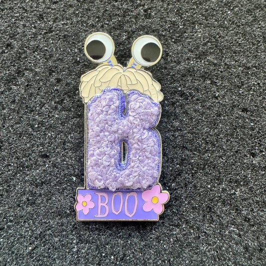 Boo Monsters Inc Letter Patches Pin