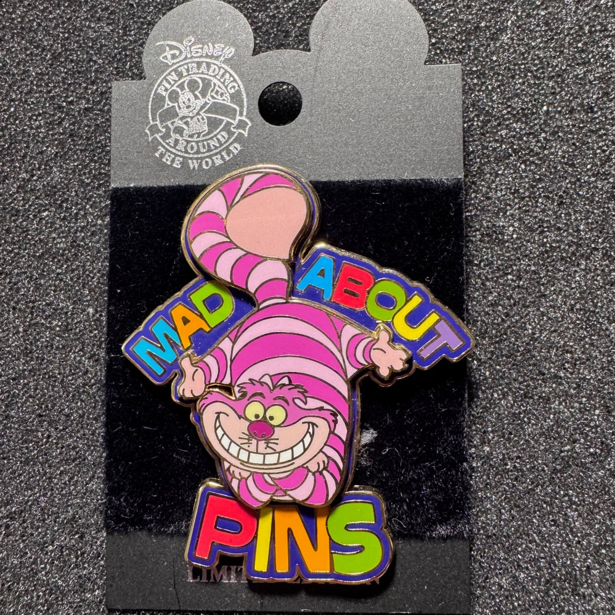 Cheshire Cat "Mad About Pins" Cast Member Design Pin