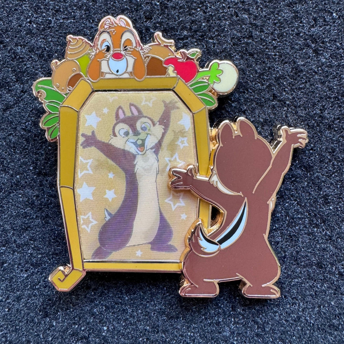 Chip n Dale Pin Trading Fun Day Mirror Theme Mystery Pin