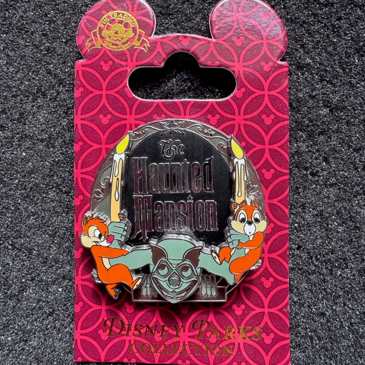 Chip n Dale The Haunted Mansion Gargoyle Slider Pin