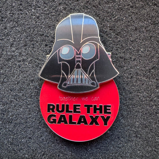 Darth Vader "Together We Can Rule the Galaxy" Star Wars Slider Pin