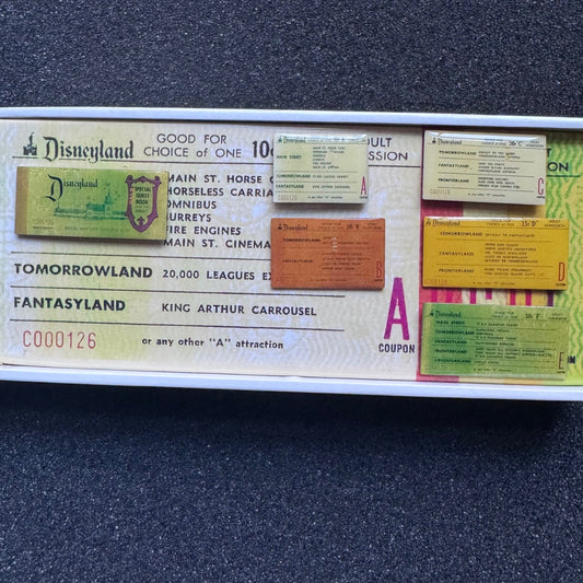 Disneyland Special Guest Book Park Tickets Rare 6 Piece Pin Set