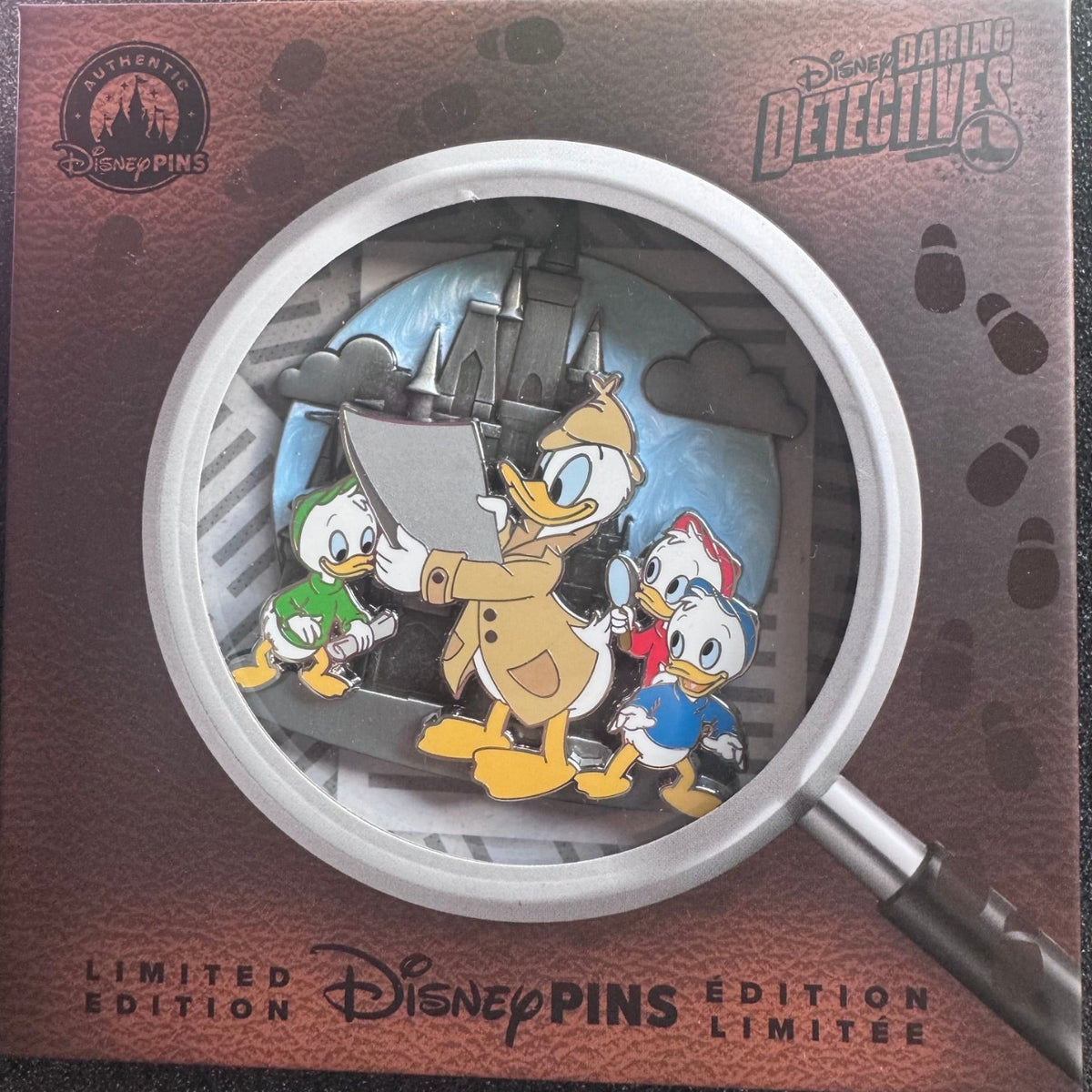 Donald, Huey, Dewey, & Louie Daring Detectives Pin