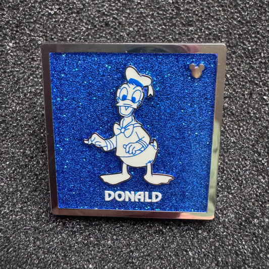 Donald Vintage Disneyland Parking Signs Hidden Disney Wave B Pin