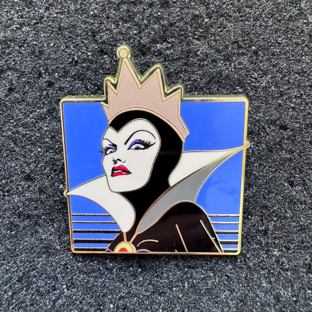 Evil Queen Villains Retro Midnight Mystery Pin