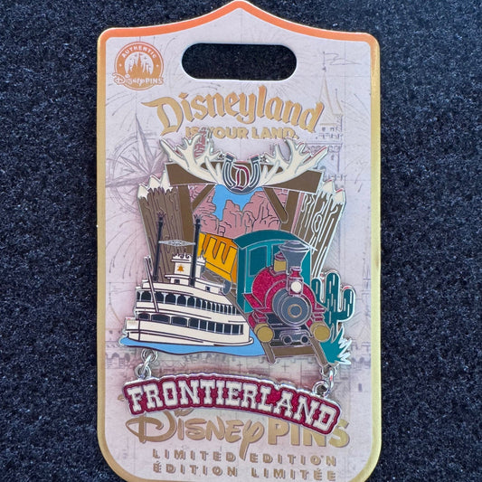 Frontierland Disneyland Is Your Land Dangle Pin