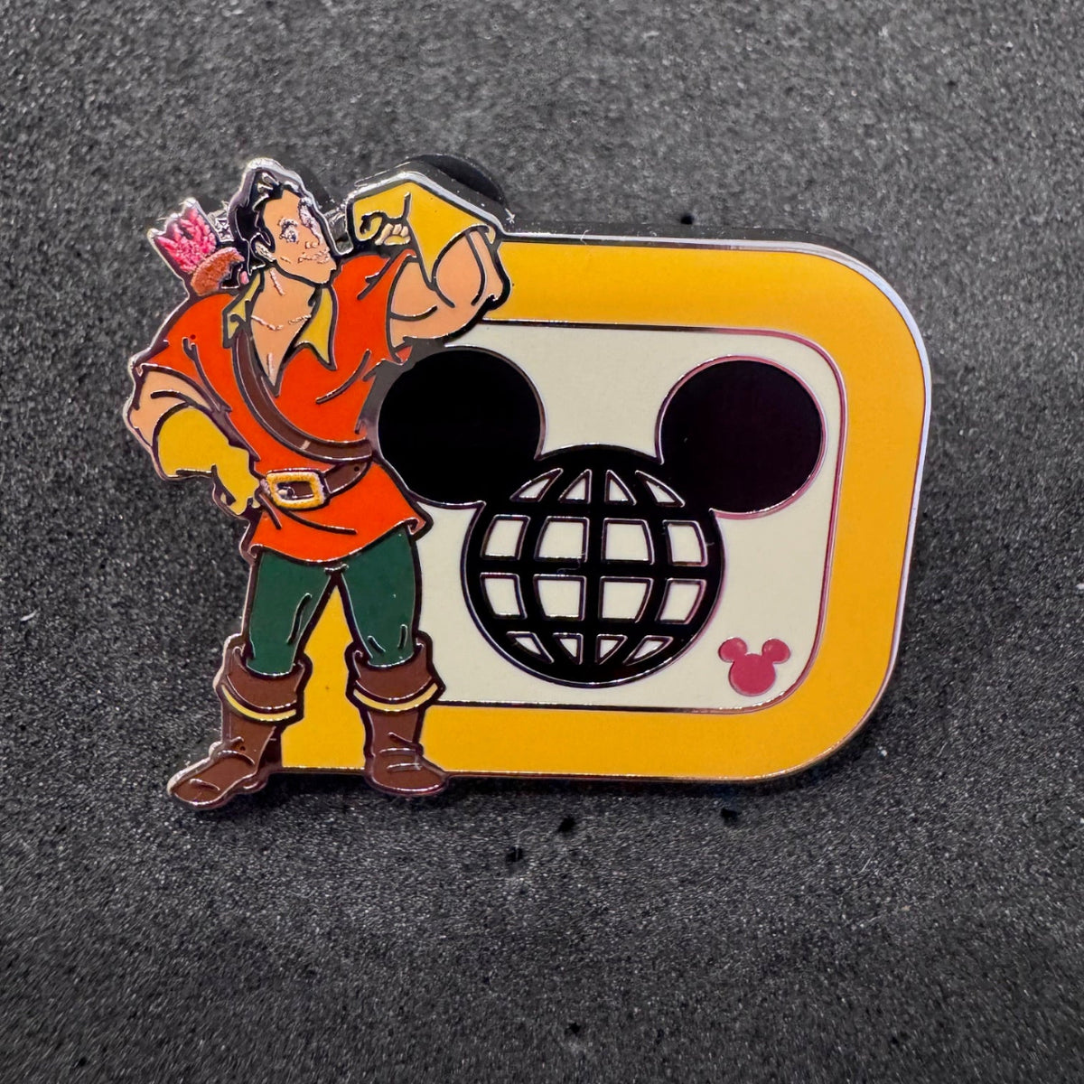 Gaston Walt Disney World D Wave B Hidden Disney Pin