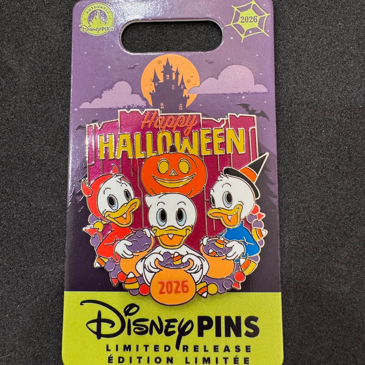 Huey, Dewey & Louie Happy Halloween 2026 Pin