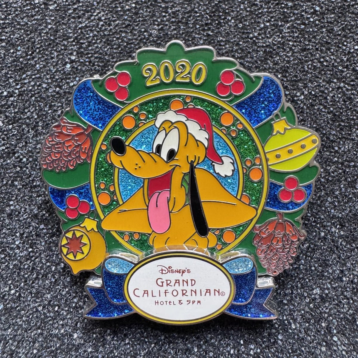 Pluto Grand Californian Hotel & Spa Wreath Pre-Production Pin