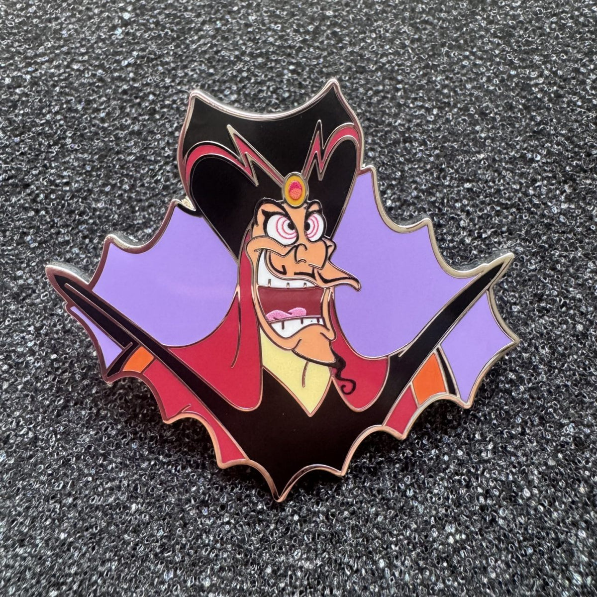 Jafar Villains Laughing Booster Pin