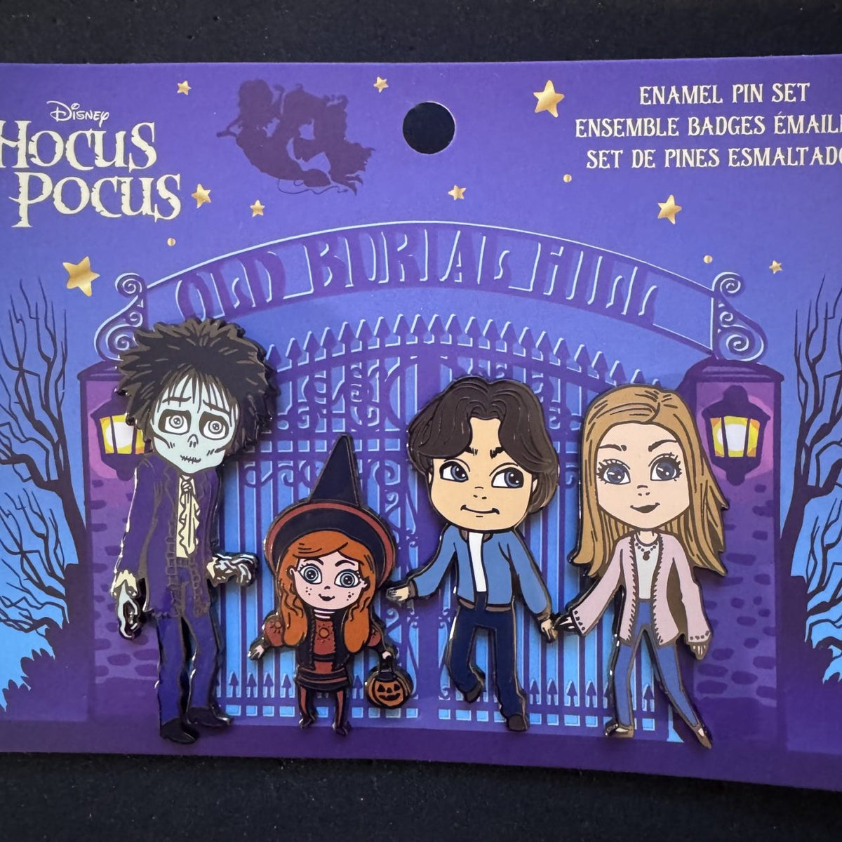 Hocus Pocus Old Burial Hill Pin Set