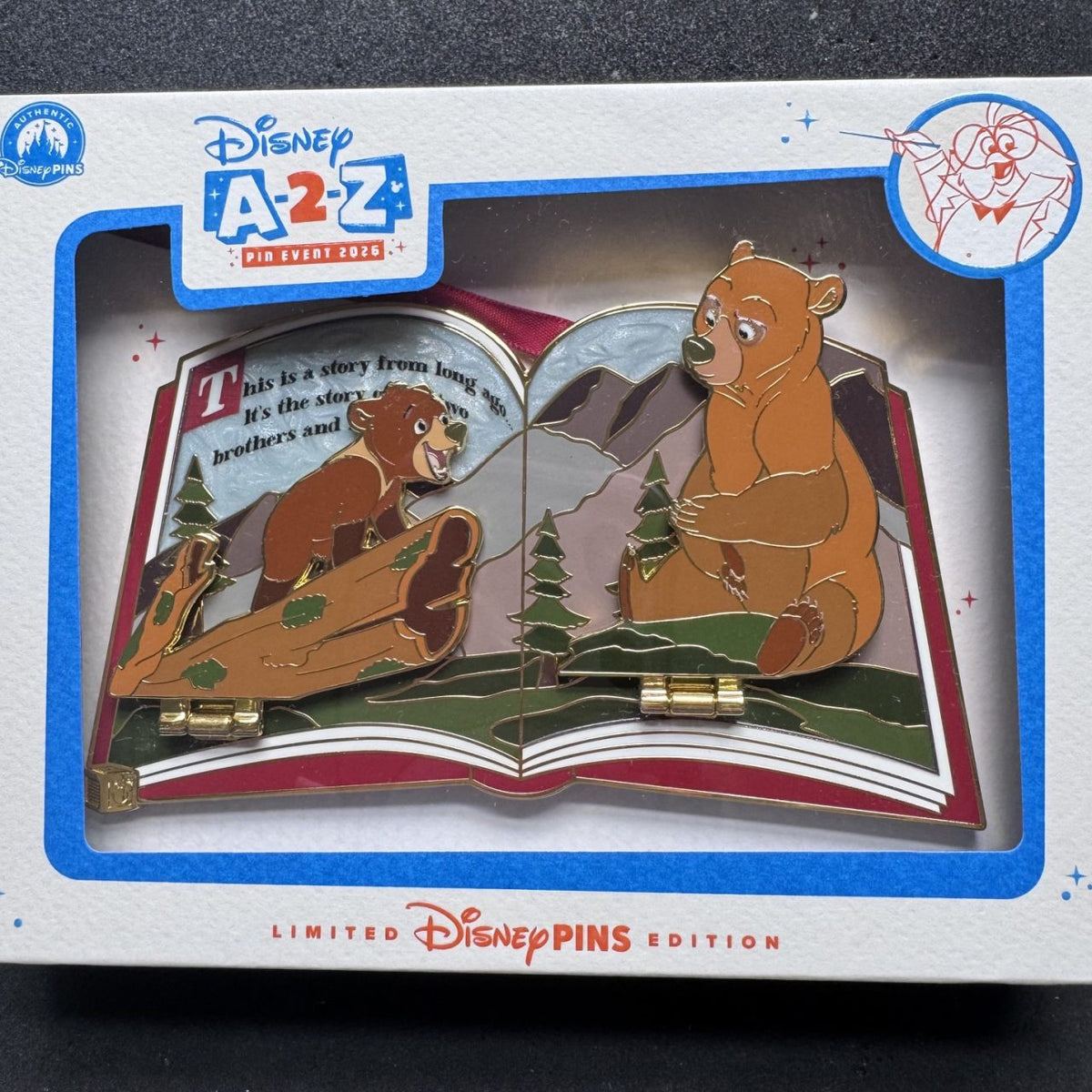 Brother Bear Pop Up A-2-Z Pin Event Pin