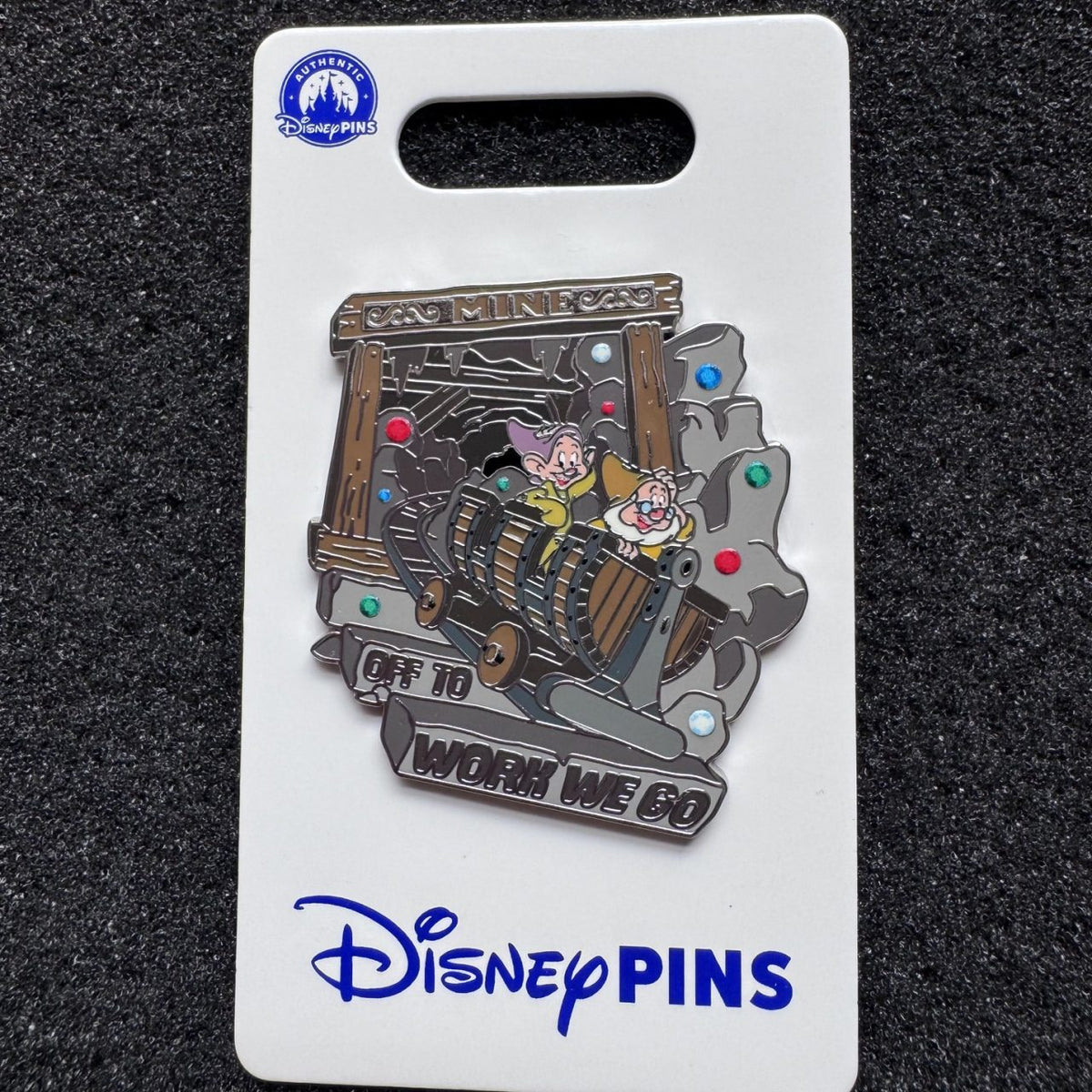 Doc & Dopey Seven Dwarfs Mine Train "Off to Work We Go" Pin