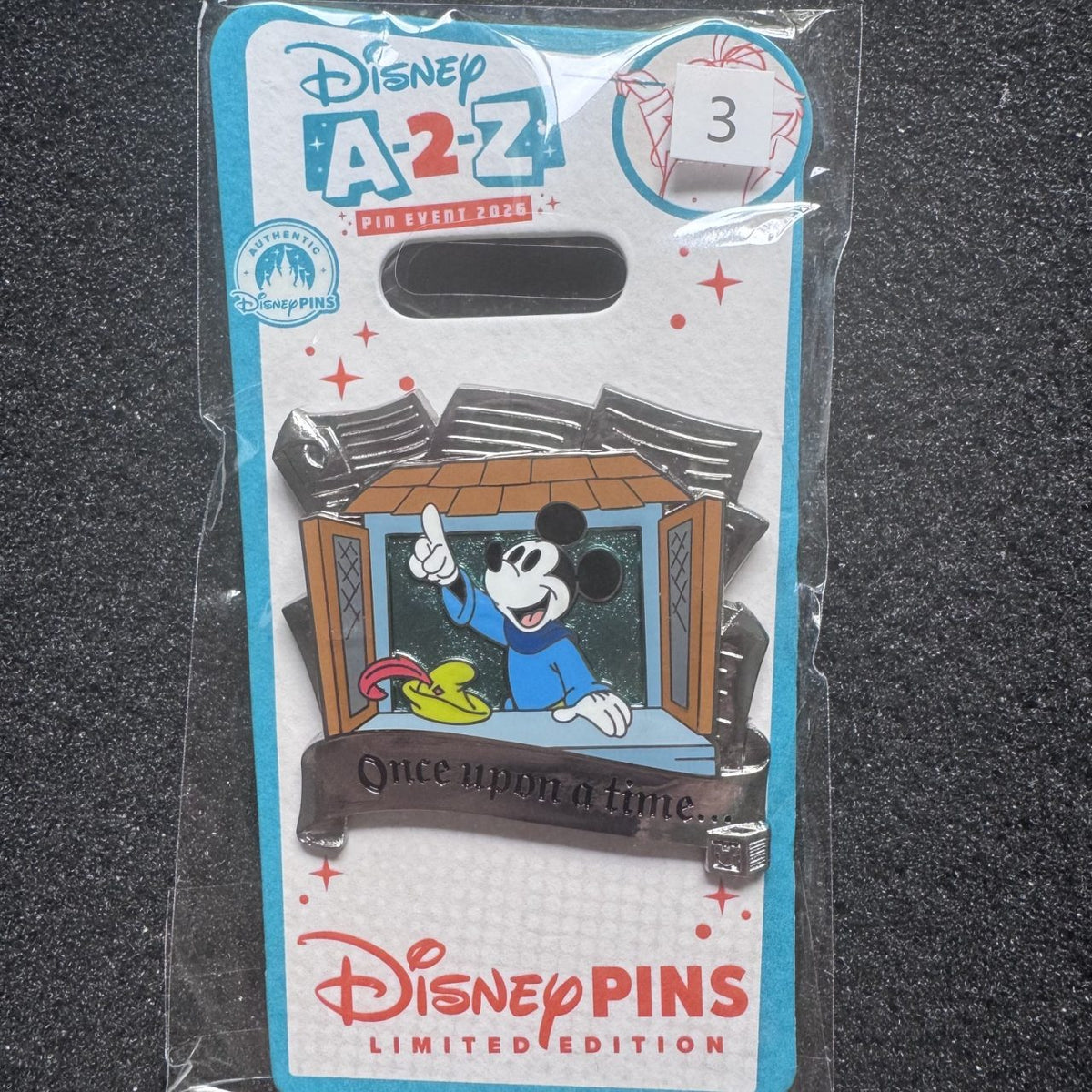 Mickey Brave Little Tailor Once Upon a Time A-2-Z Pin Event Pin