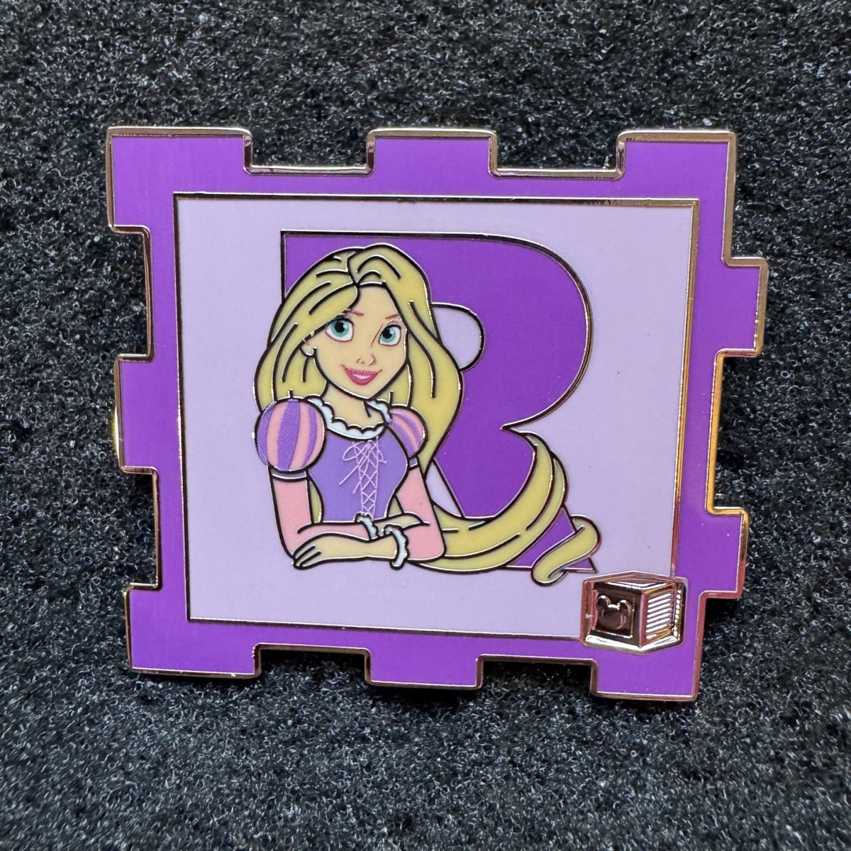 Rapunzel "R" Alphabet Block A-2-Z Pin Event Pin