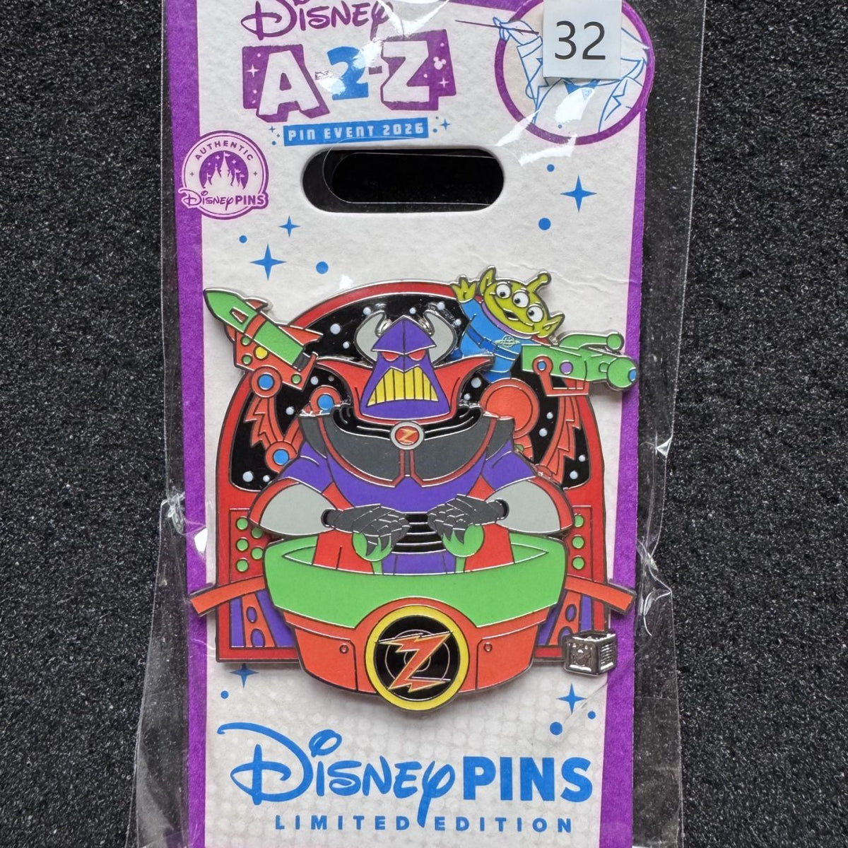 Zurg A-2-Z Alphabet Collection Pin
