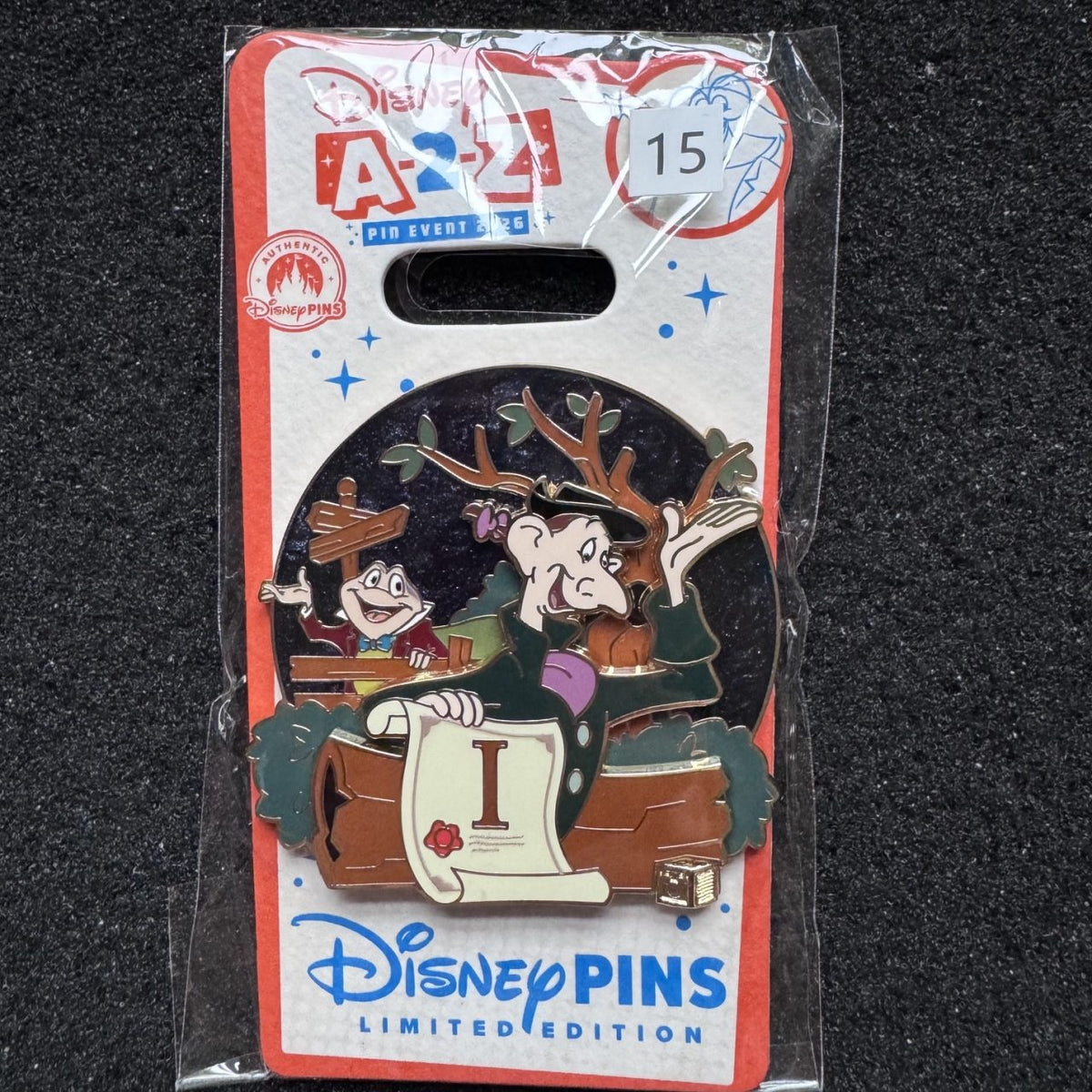 Ichabod & Mr. Toad A-2-Z Alphabet Collection Pin