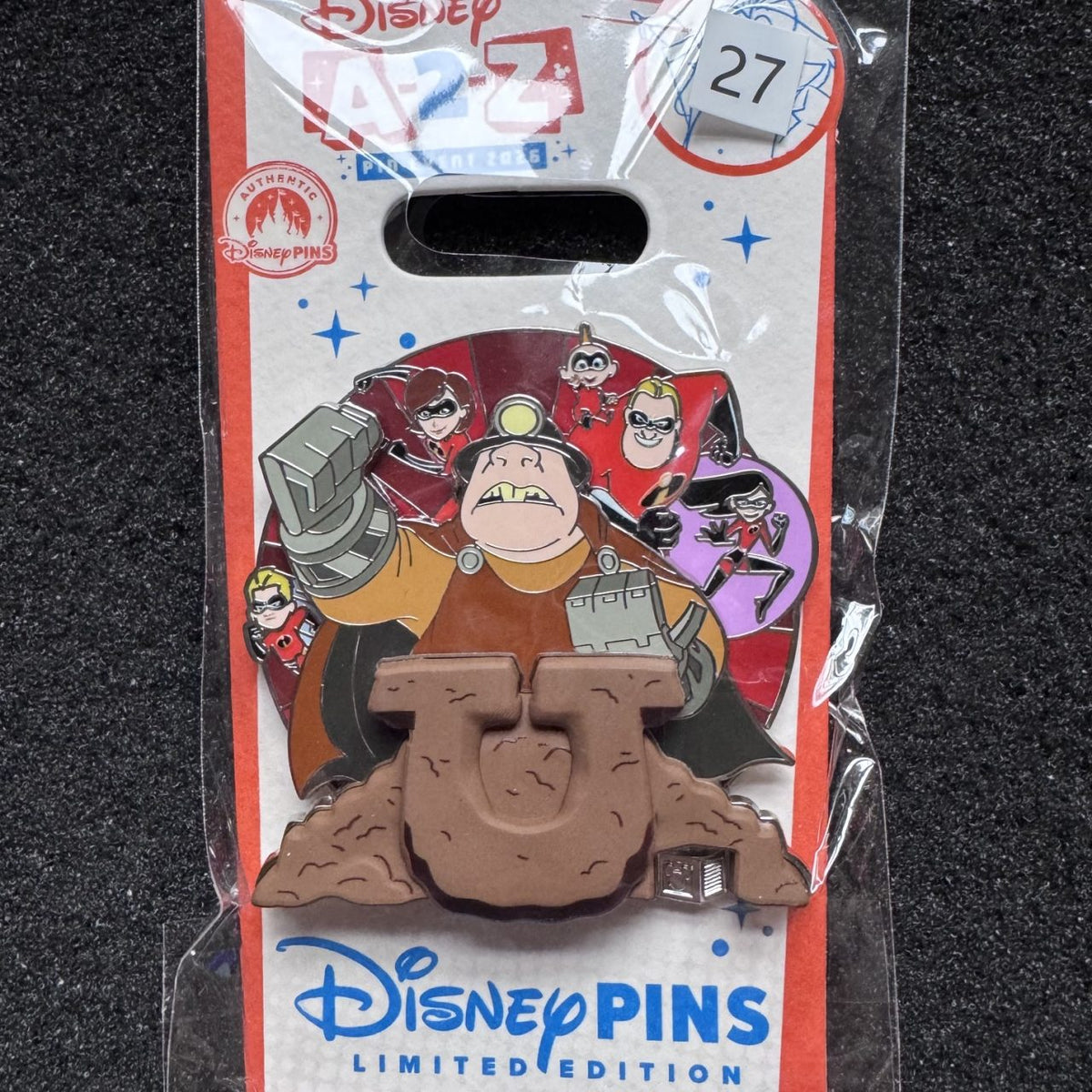 The Underminer A-2-Z Alphabet Collection Pin