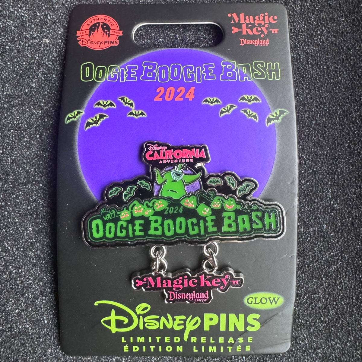 Oogie Boogie Bash Magic Key Passholder Dangle Pin