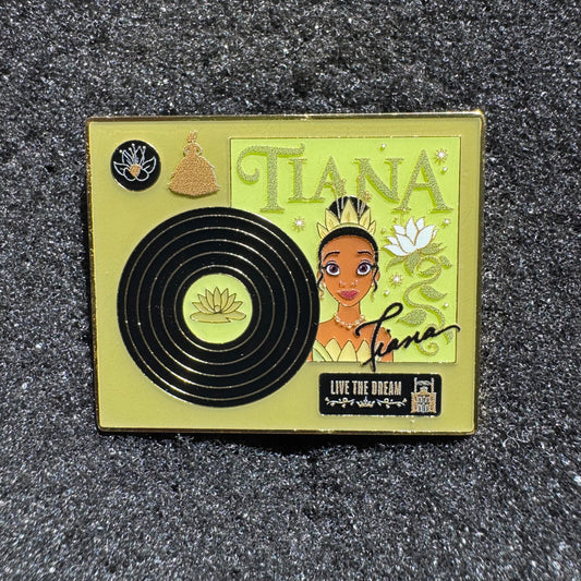 Tiana Disney Princess Record Players Mystery Pin