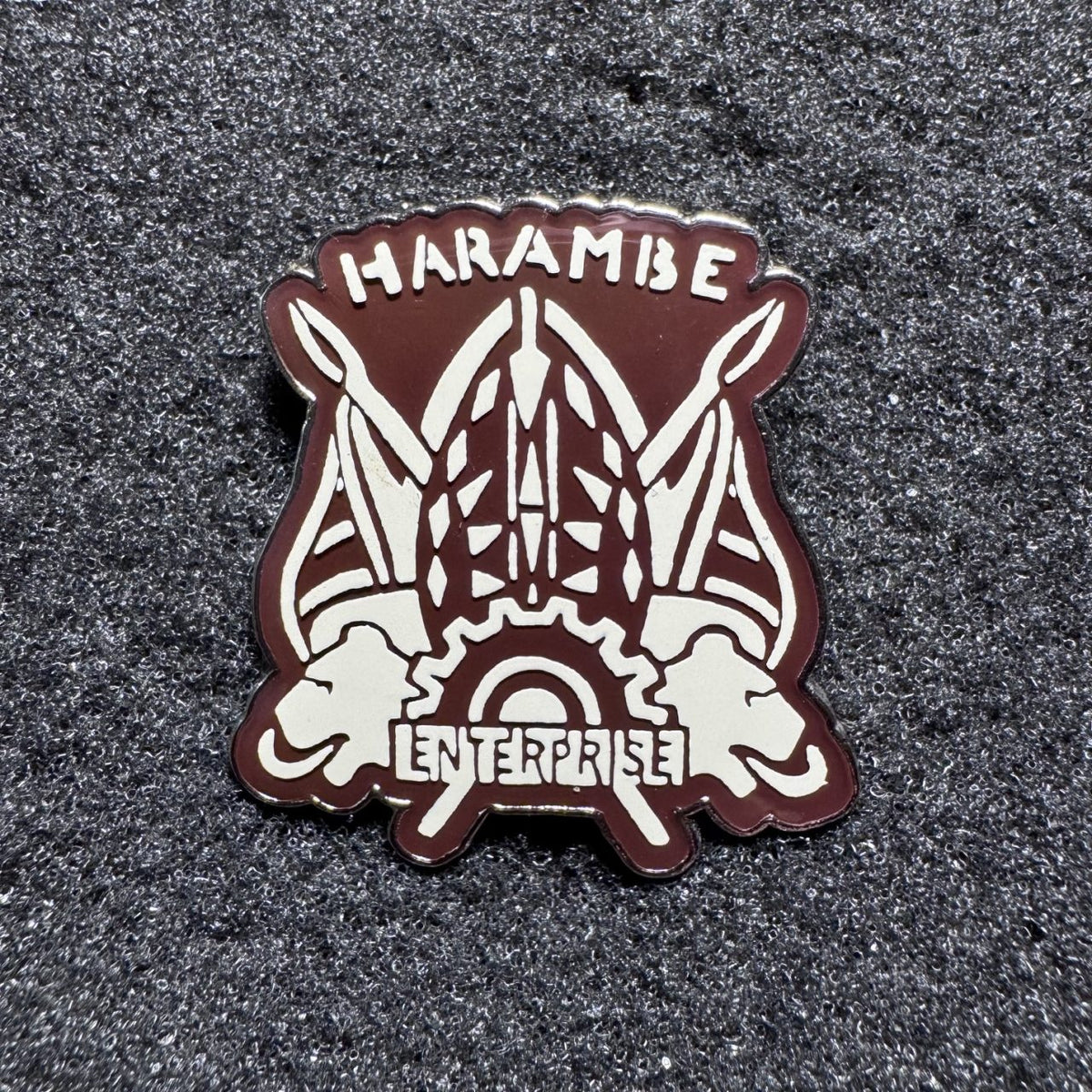 Harambe Enterprise Logo Animal Kingdom Pin