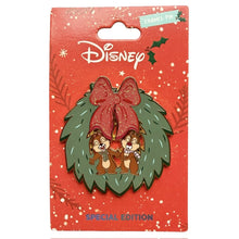 Chip n Dale Christmas Wreath Disney Pin