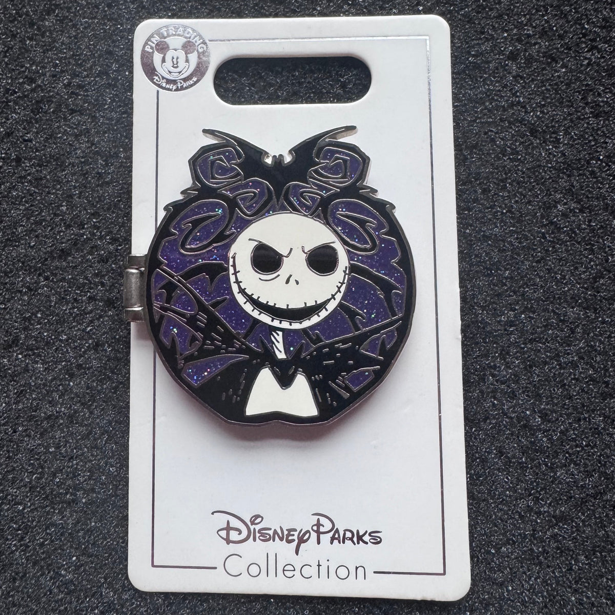 Jack Skellington Glitter Hinged Pin