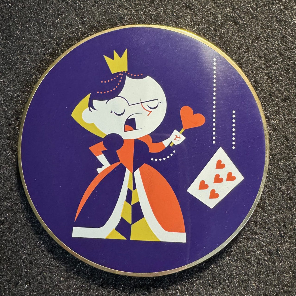 Queen Of Hearts ACME Hot Art Jumbo Pin