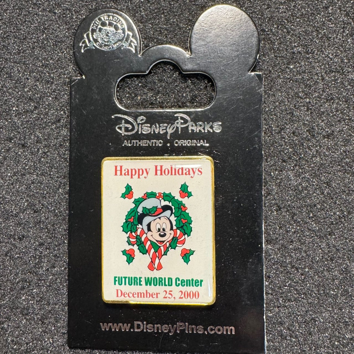 Mickey Mouse Happy Holidays Future World Center Pin