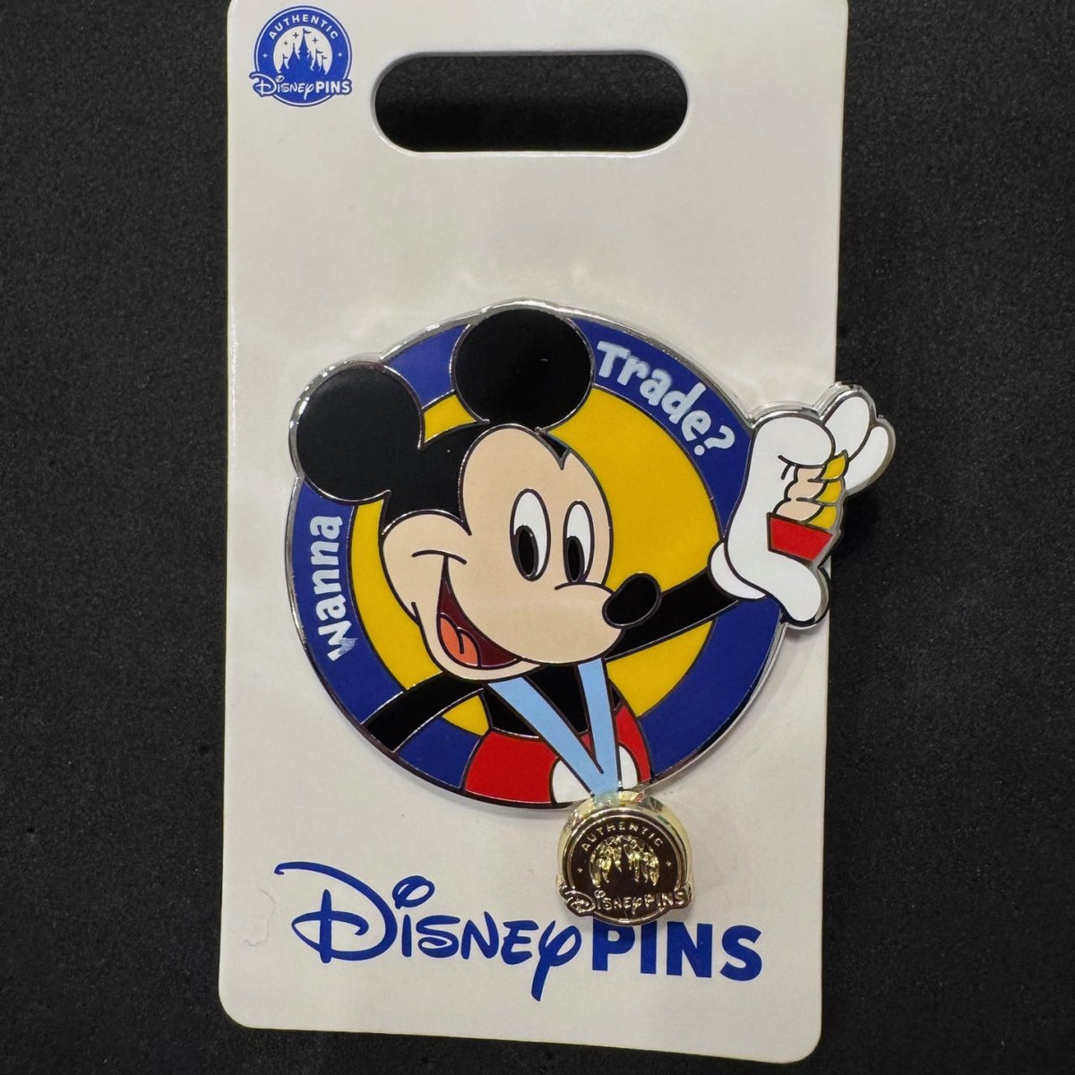 Mickey Mouse "Wanna Trade?" Pin