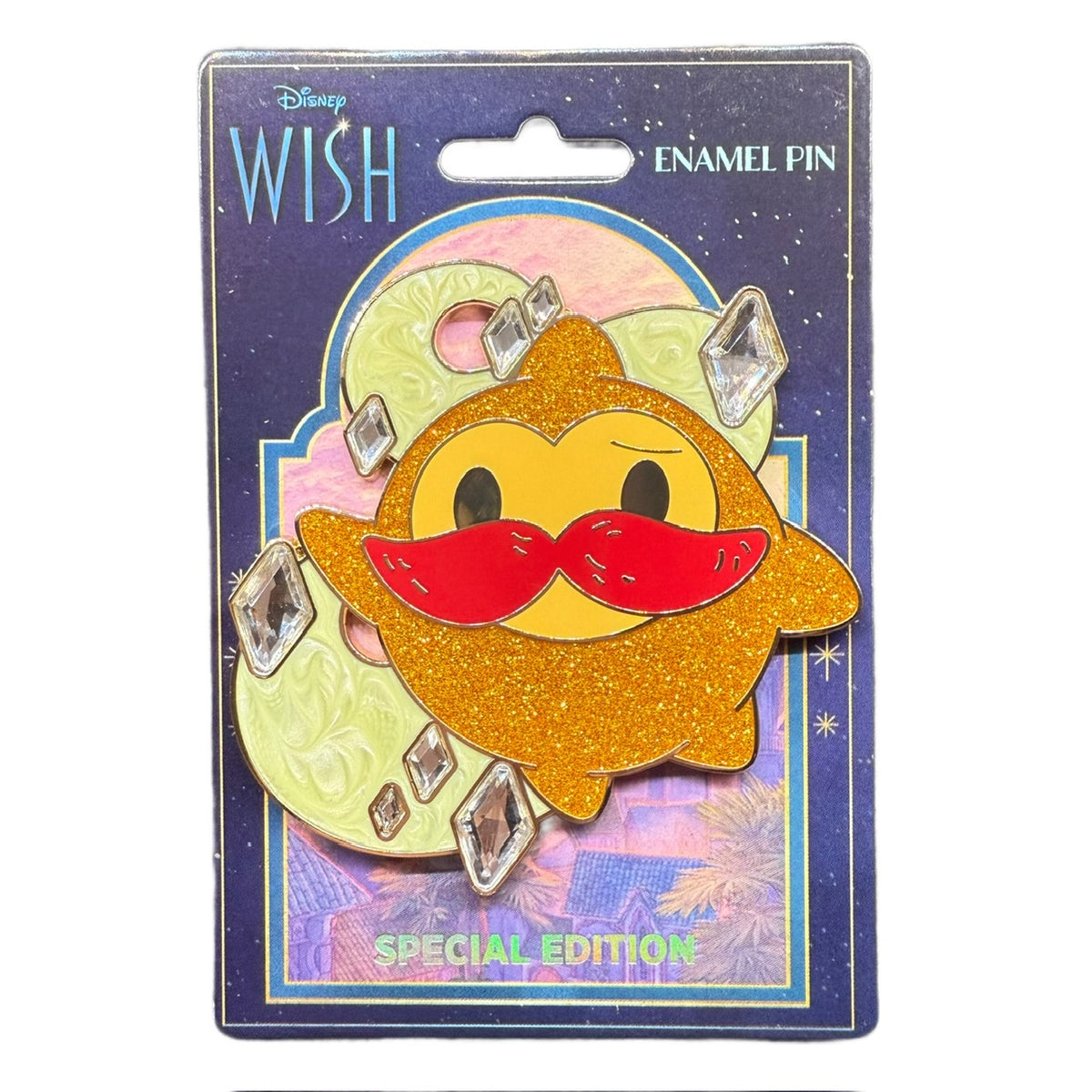 Disney Wish Star with Mustache Jeweled Pin at DPB Store