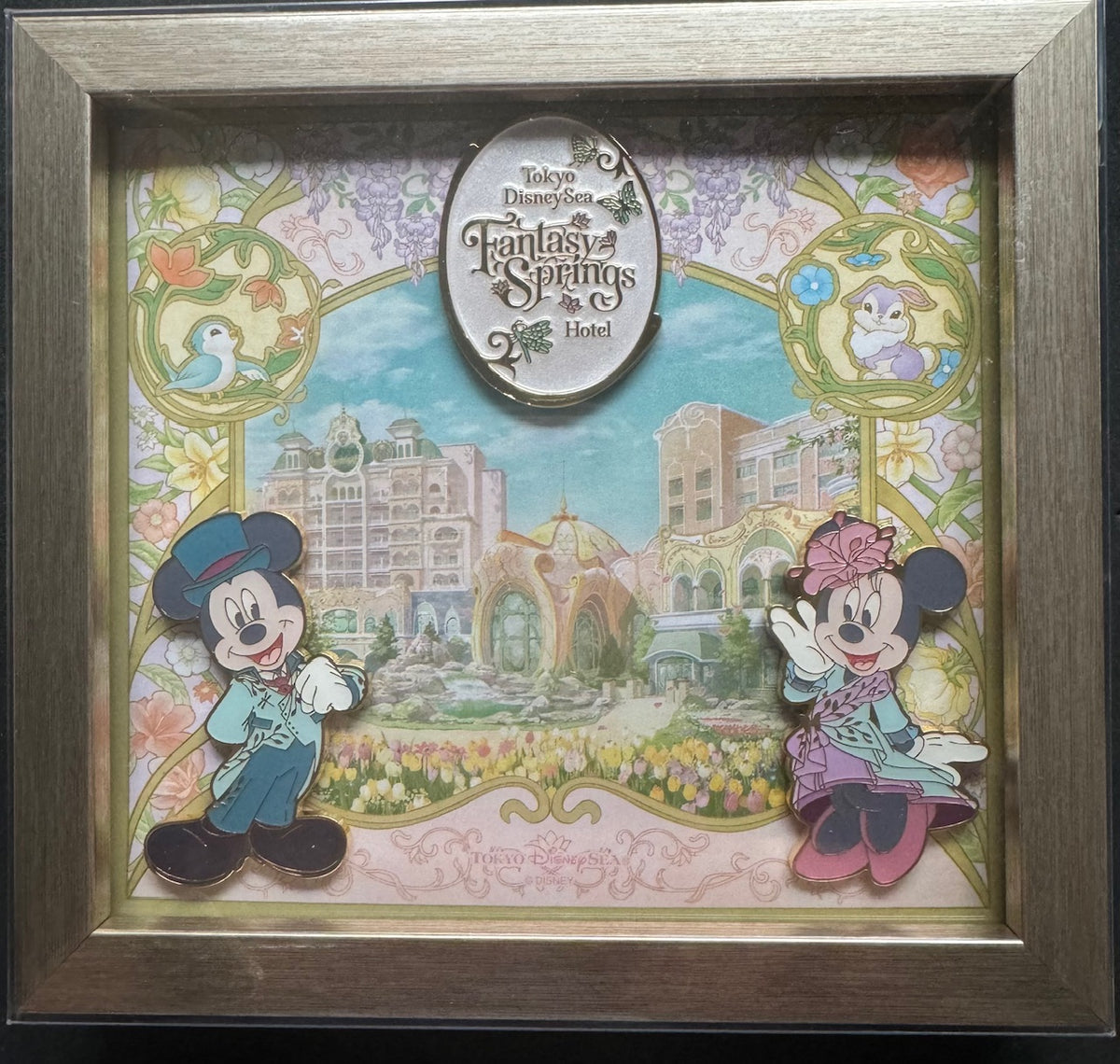 Tokyo DisneySea Fantasy Springs Hotel Framed Pin Set