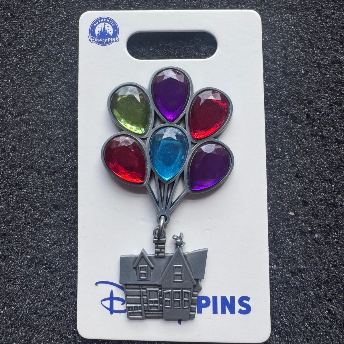 Up Gem Balloon House Dangle Pin