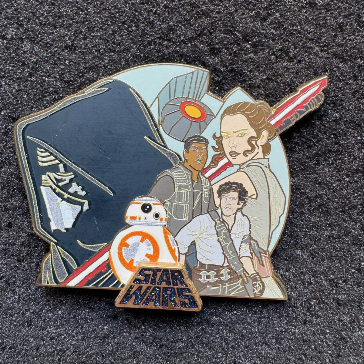 Star Wars Saga Trilogy BB-8 & Characters Mini Jumbo Pin