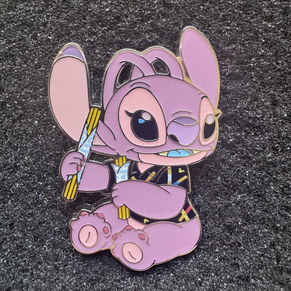Angel with Churro Stitch Attack Snacks Pre-Production Pin