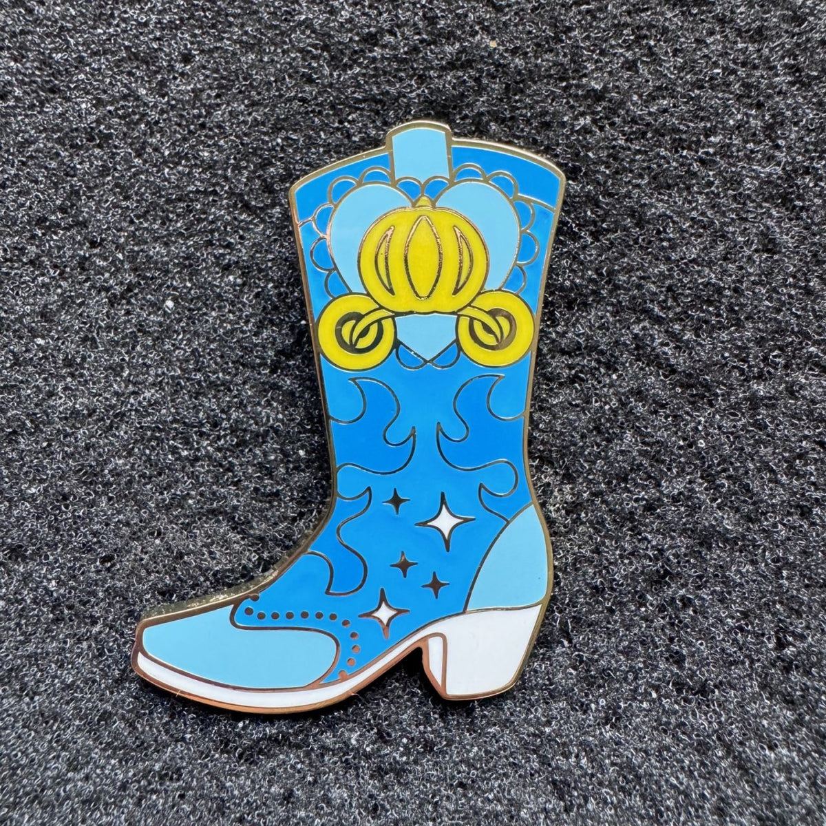 Cinderella Princess Cowboy Boot Blind Box Pin