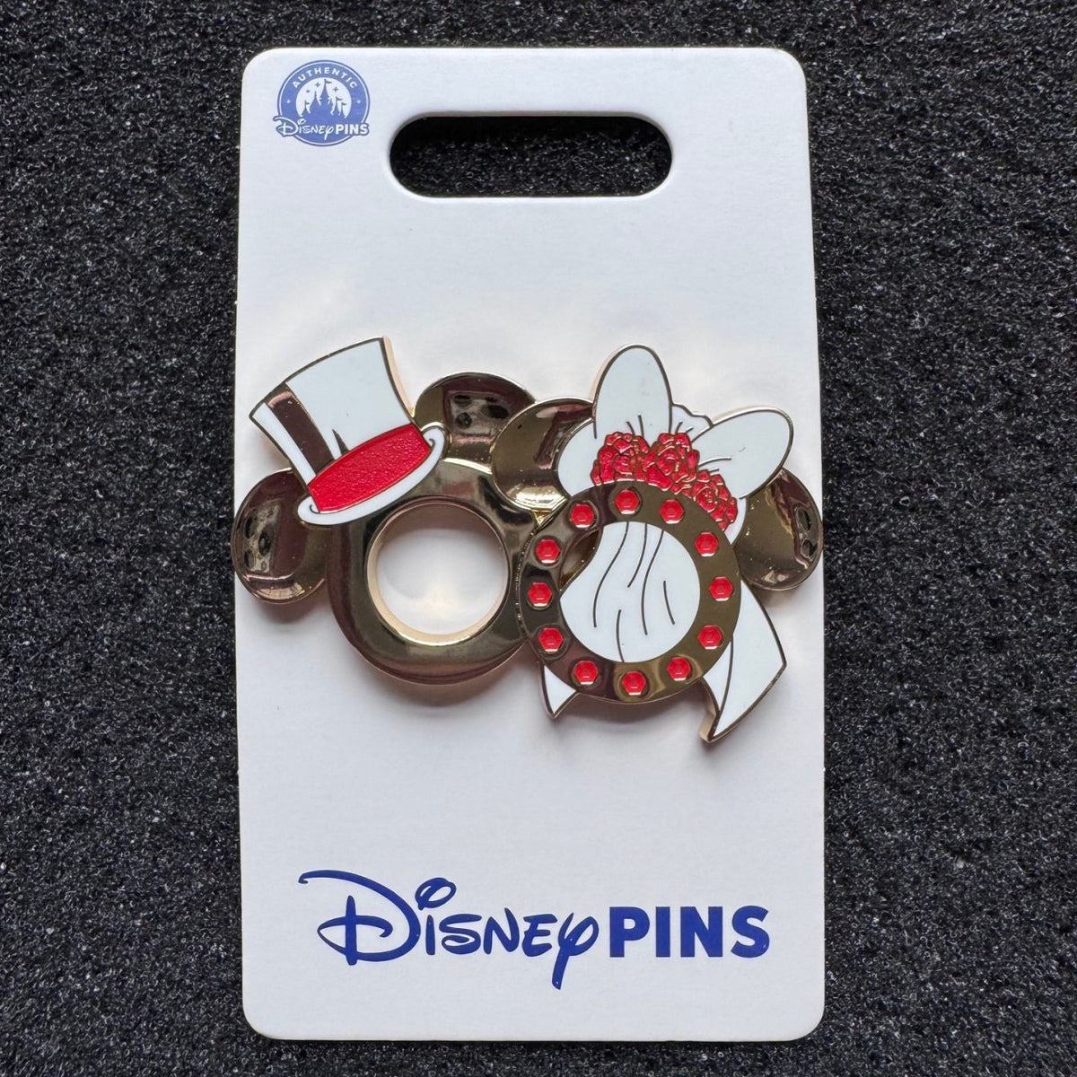 Mickey and Minnie Icons Wedding Rings Pin