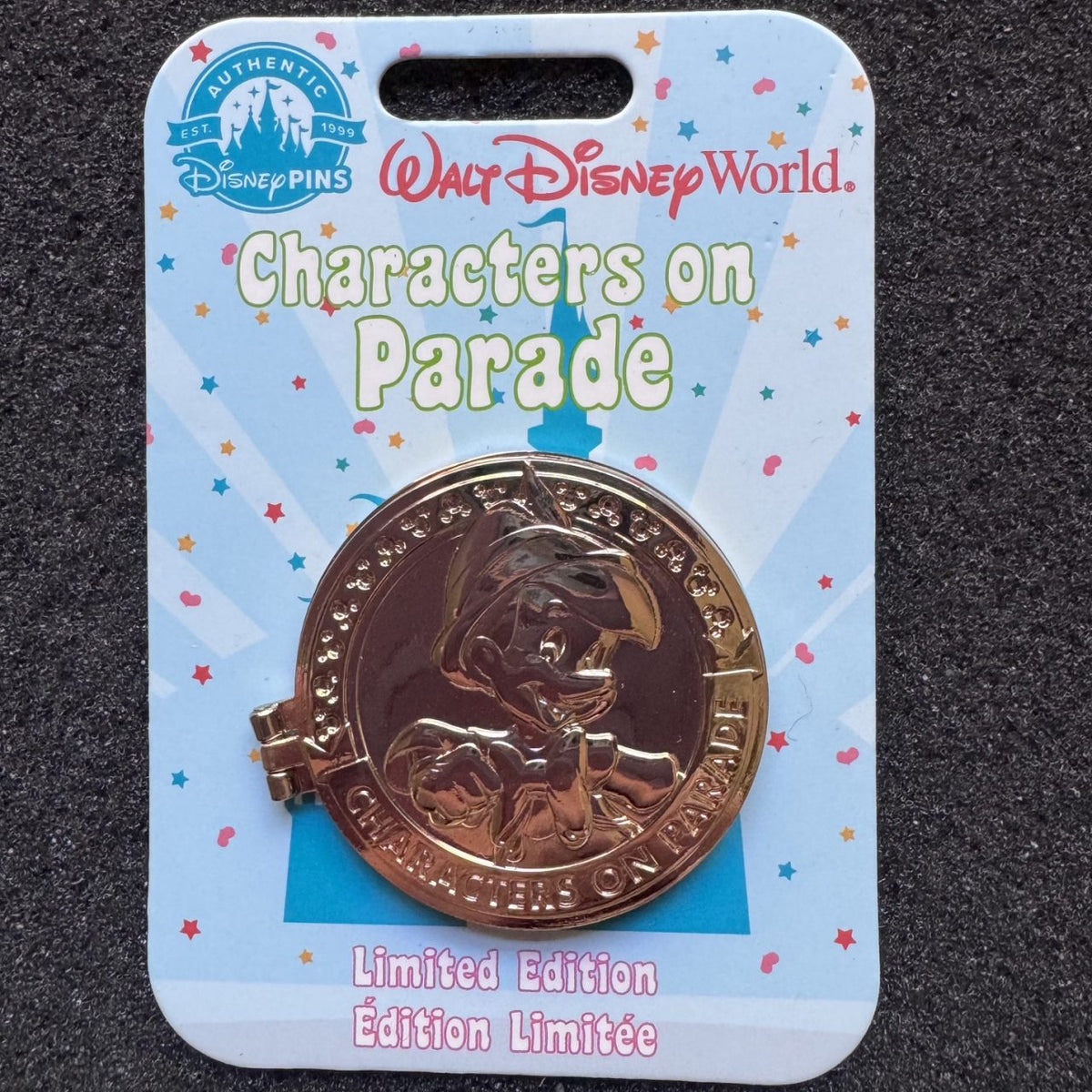 Pinocchio Characters on Parade Hinged Pin