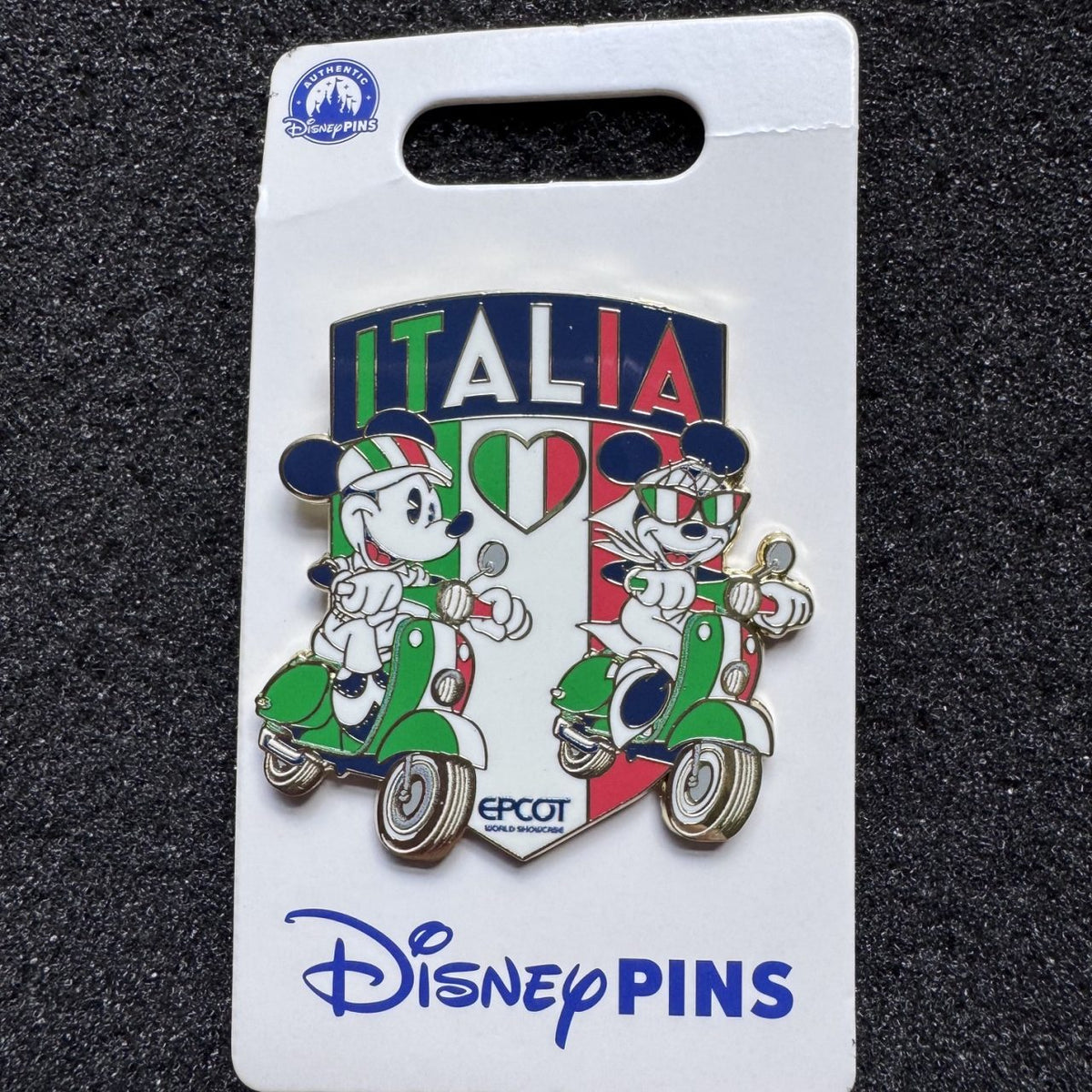 Mickey and Minnie EPCOT World Showcase Italia Pin