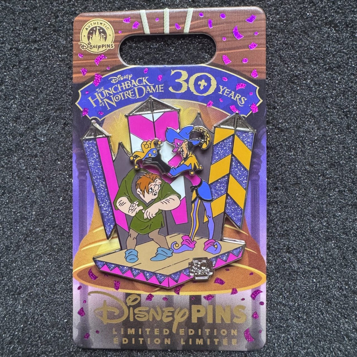 Quasimodo and Clopin The Hunchback of Notre Dame 30th Anniversary Pin