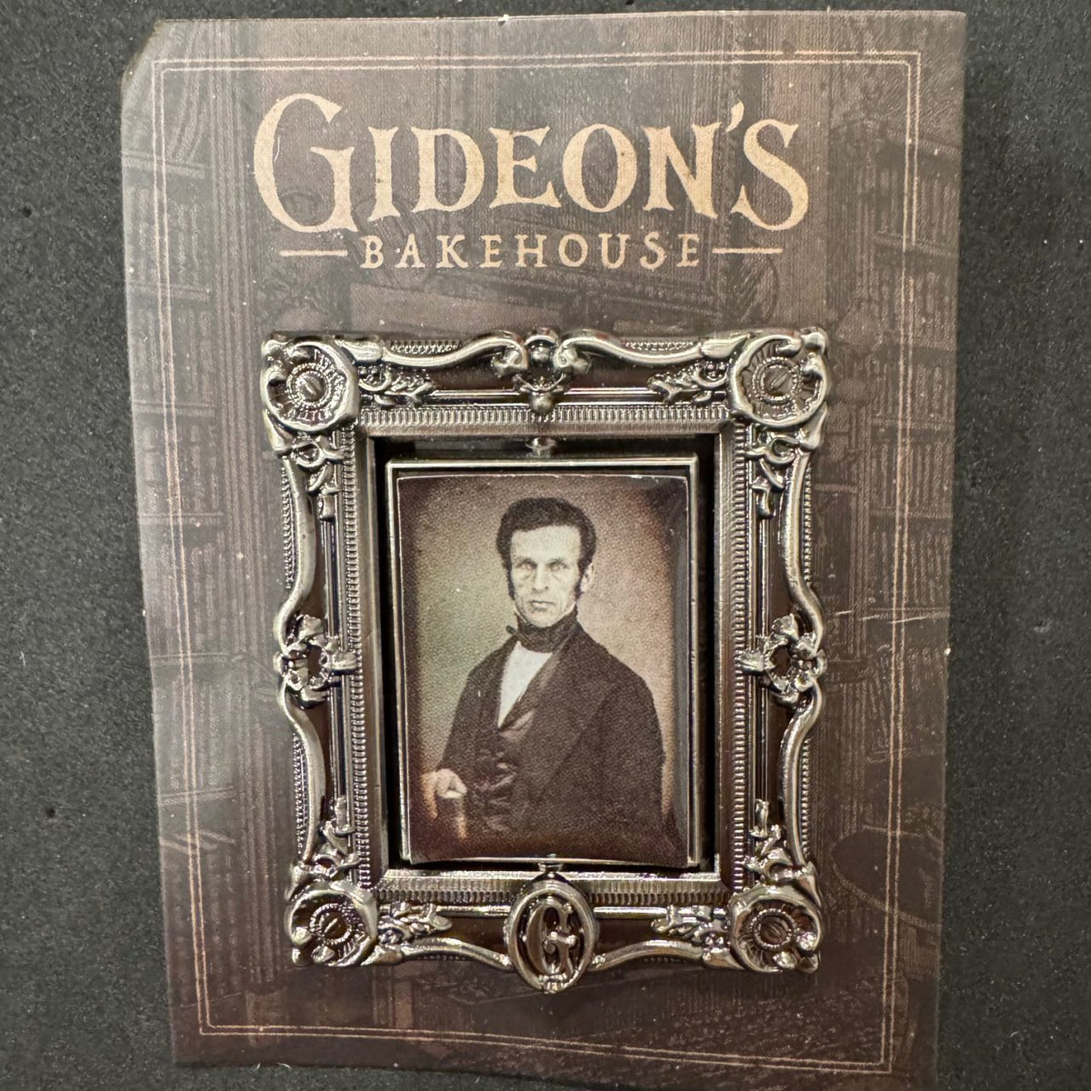 Lindwurm Spinning Portrait Gideon's Bakehouse Pin