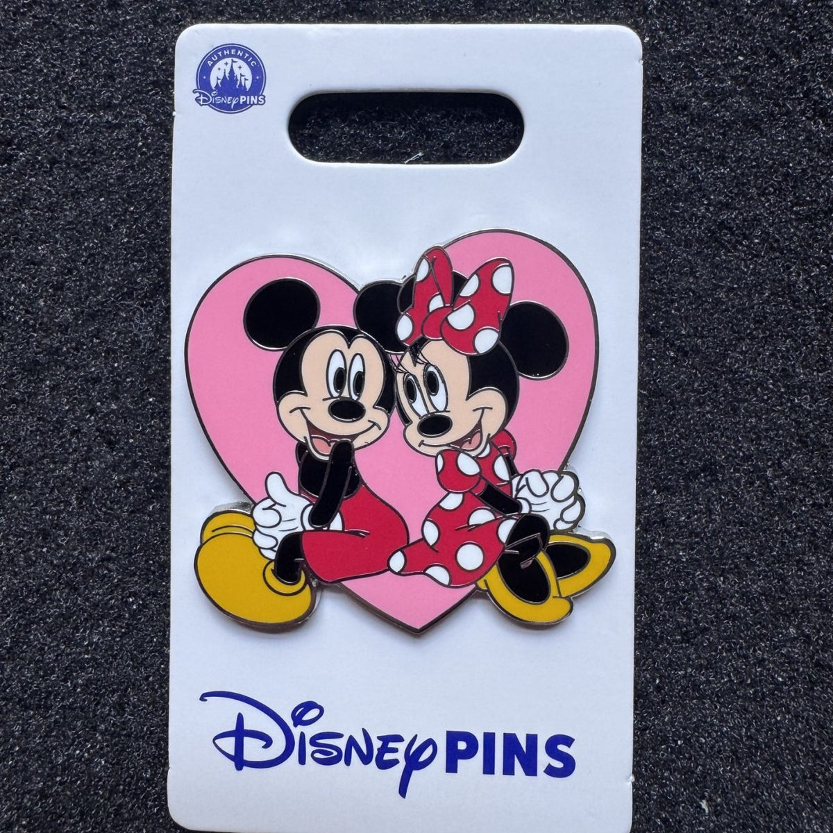 Mickey & Minnie Pink Heart Pin