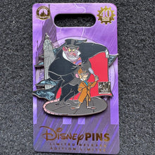 Basil and Ratigan The Great Mouse Detective 40th Anniversary Pin